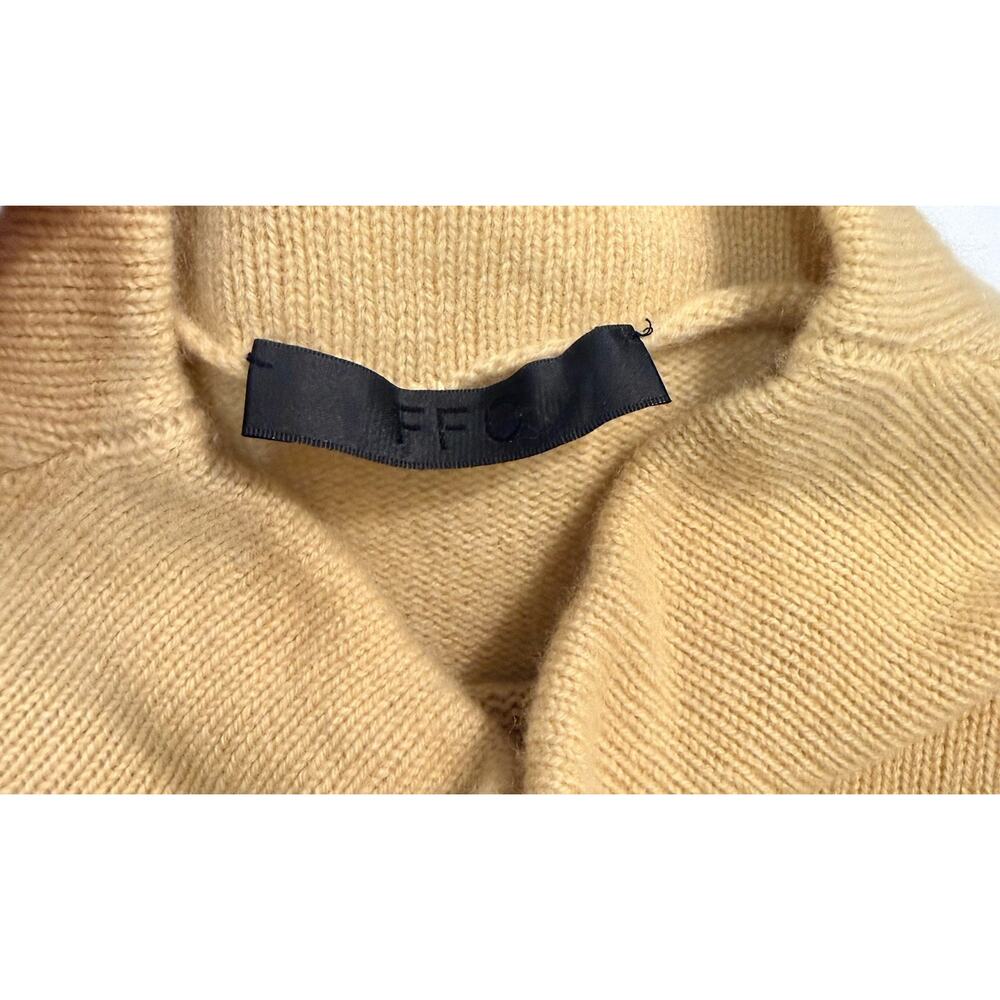 Anthropologie FFC Women’s Wool Cashmere Sweater XS Green Funnel Neck Pullover - Picture 6 of 9
